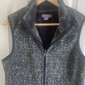 Laura Scott Charcoal Patterned Vest